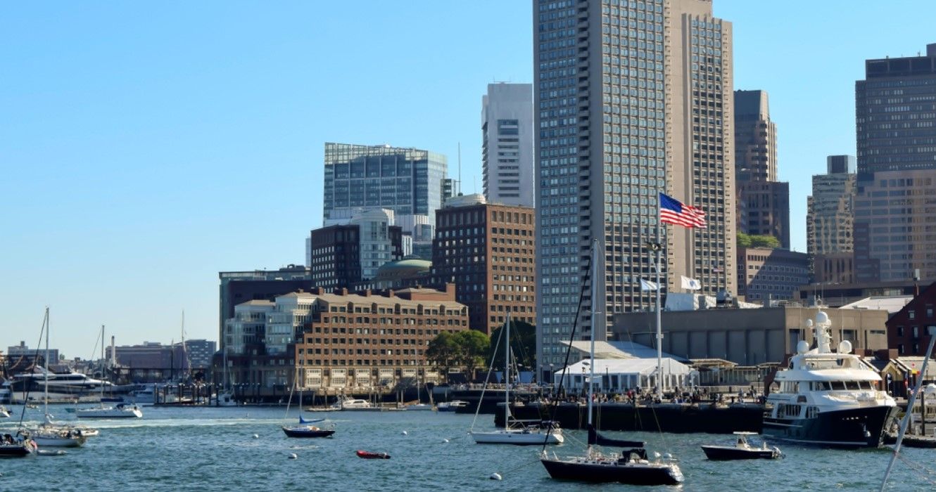 Boston's waterfront skyline