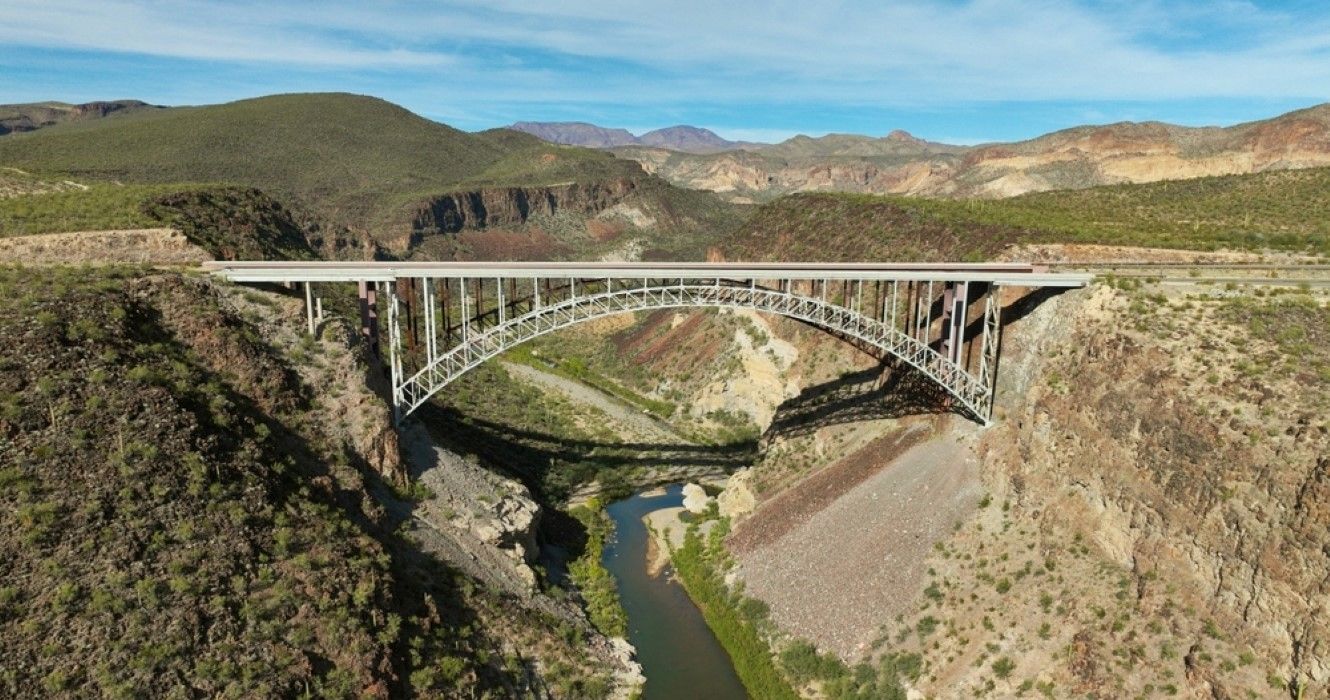 Burro Creek and Burro Creek Bridge in Wikieup Arizona