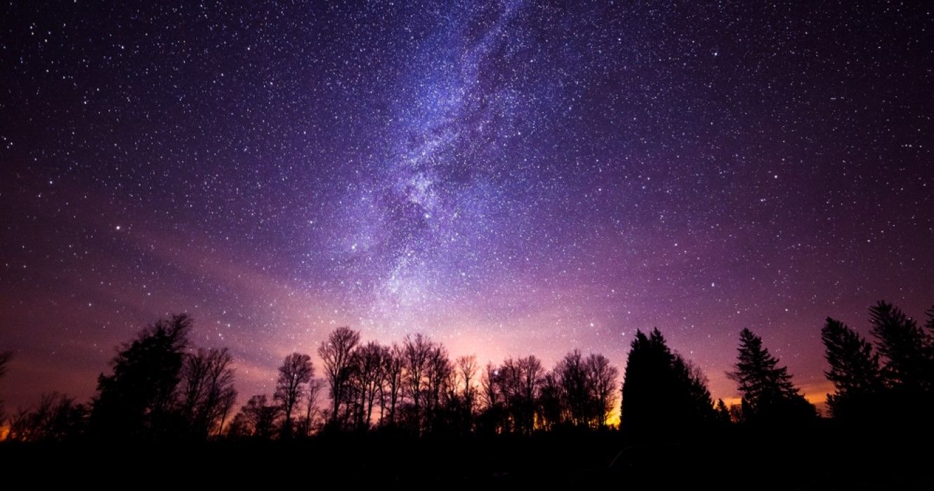 Cherry Springs State Park under a beautiful starry night in Pennsylvania