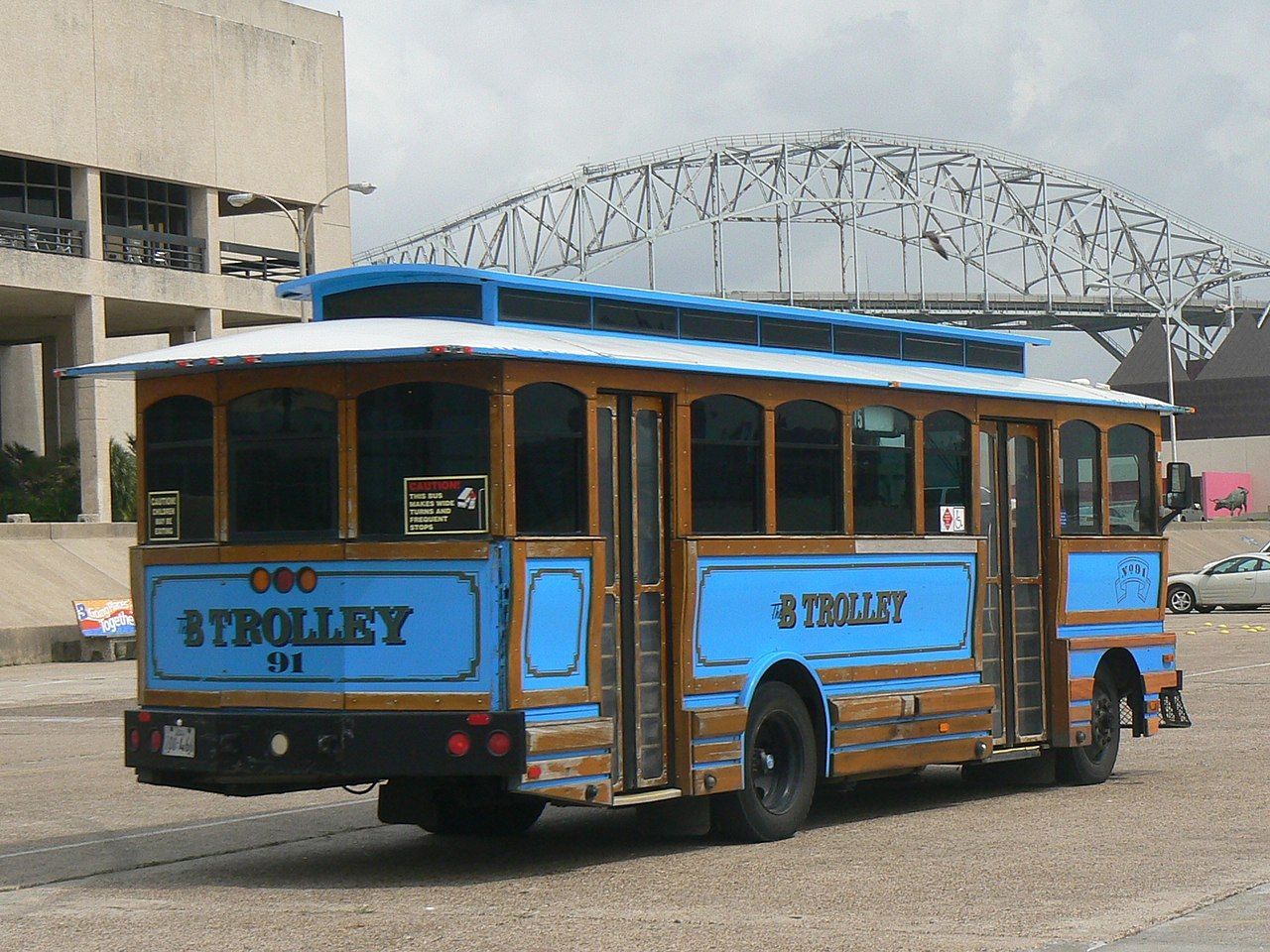 Corpus Christi blue bus