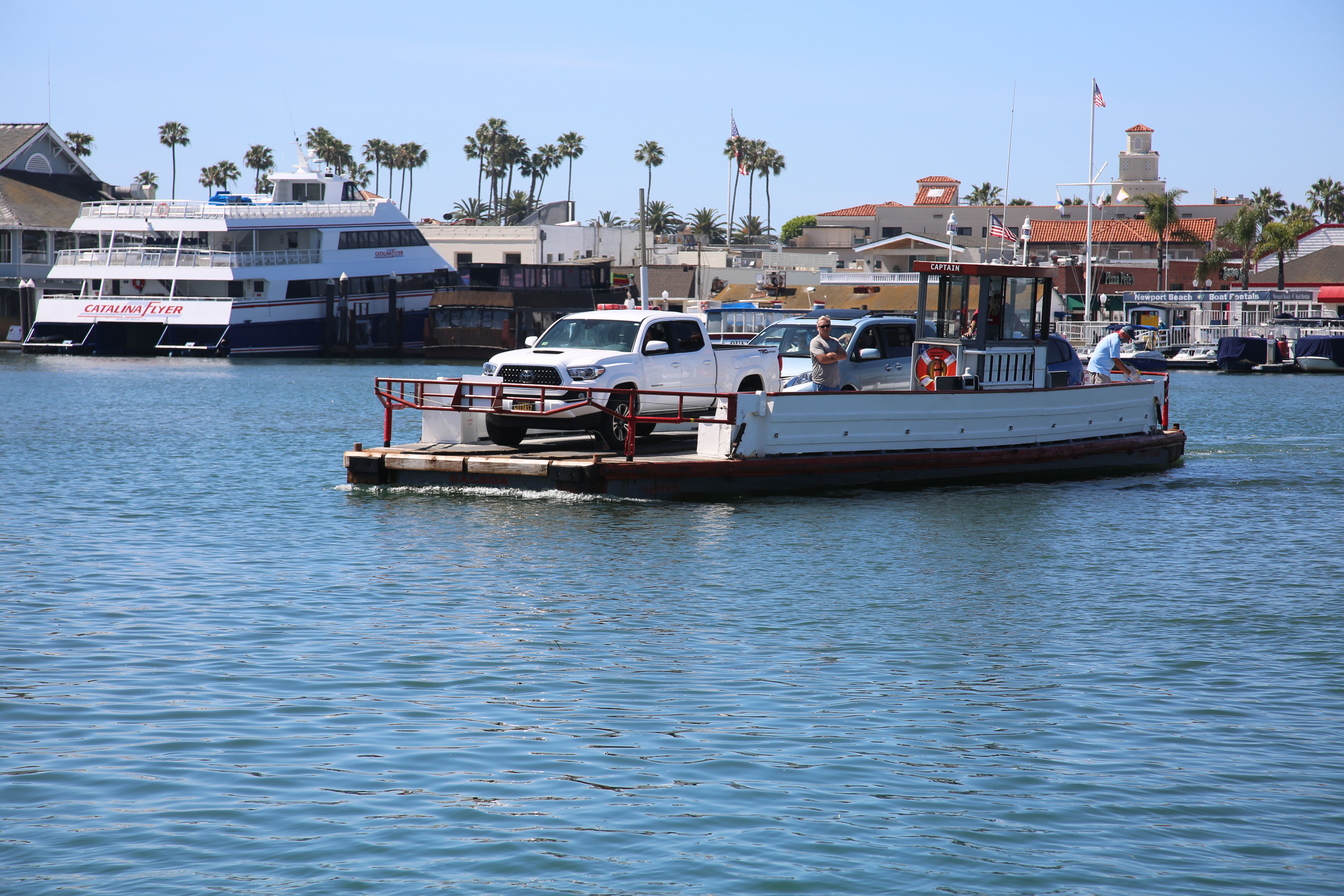 ferry crossing balboa island newport beach