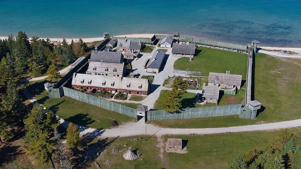 Going To Mackinac Island? Visit Colonial Fort Michilimackinac With Its ...