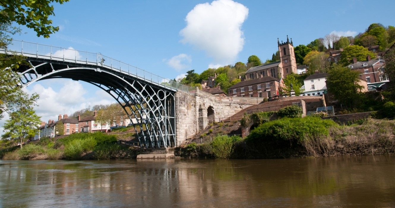 Ironbridge over the river Severn in Telford, England