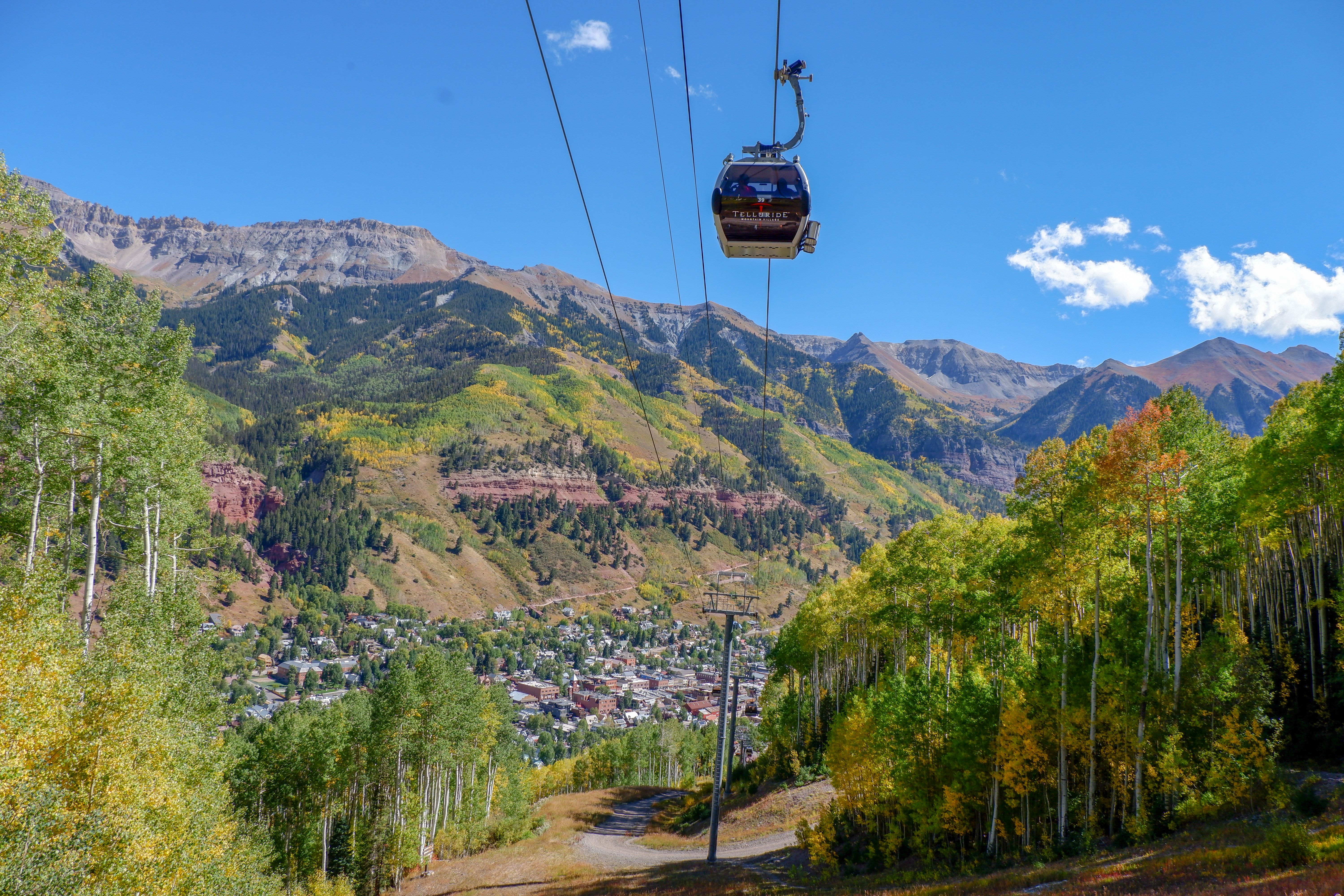 Gondola ride at Telluride, Colorado