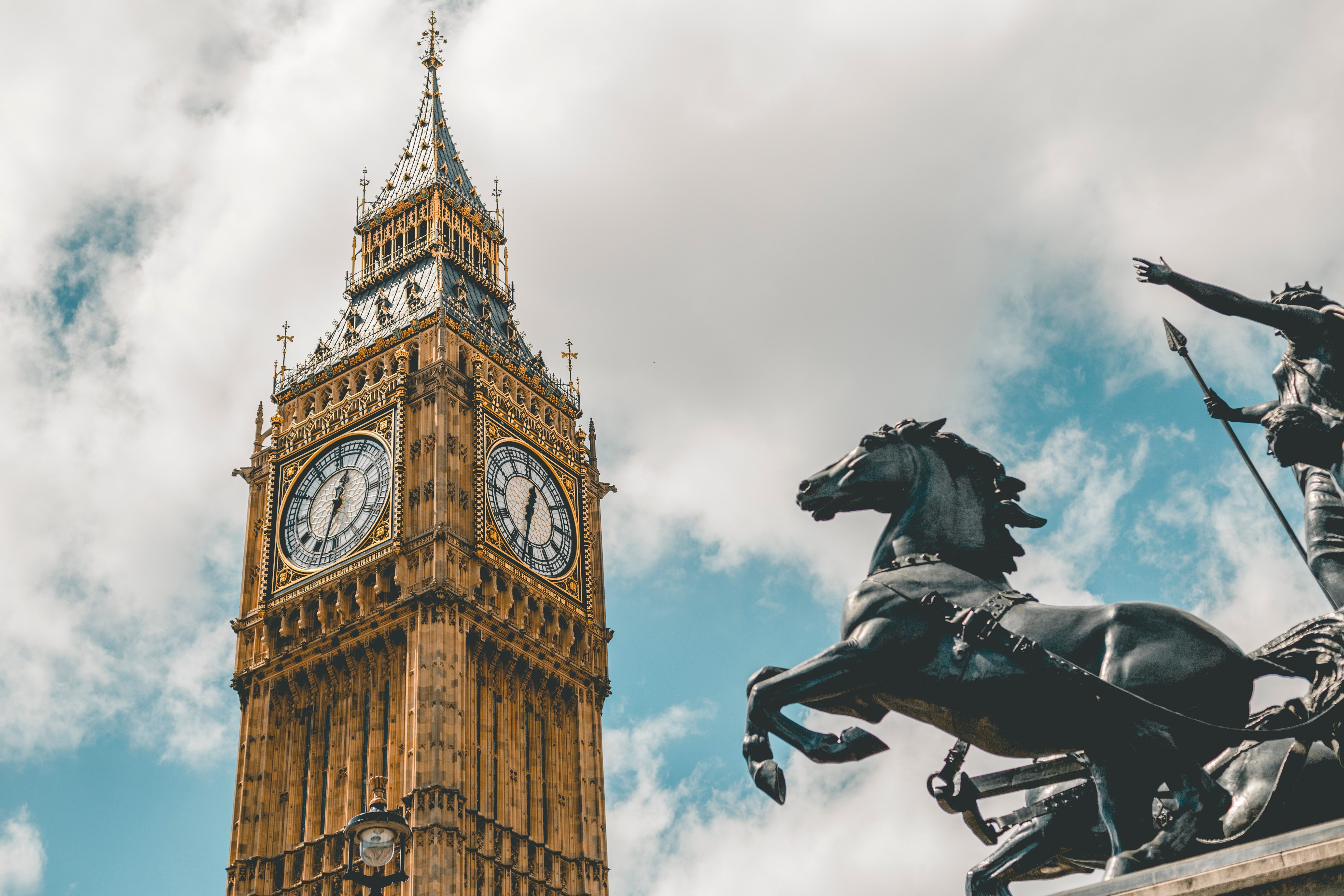 Big Ben in Westminster, London.