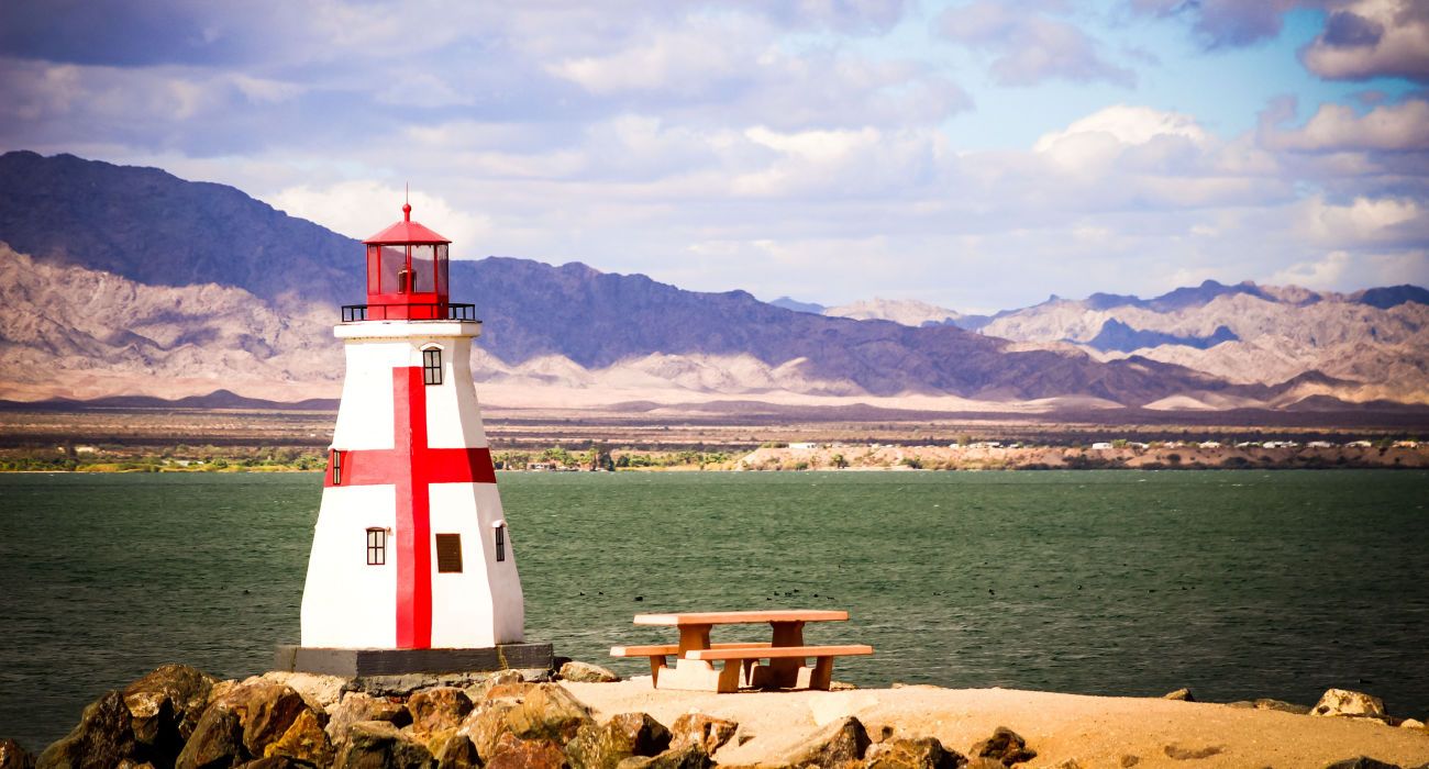 How To See The Lake Havasu Lighthouses (& Why They're There)