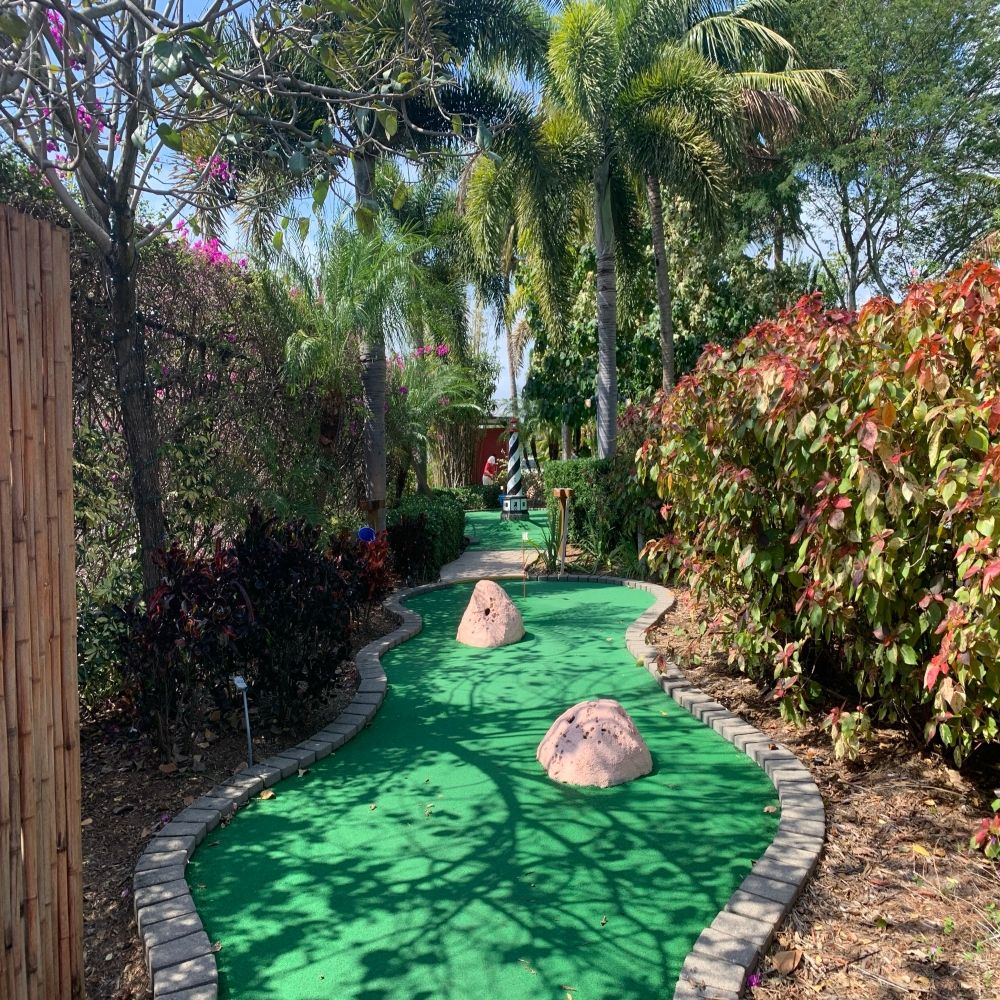Miniature golf is always fun to play in Delray Beach. 