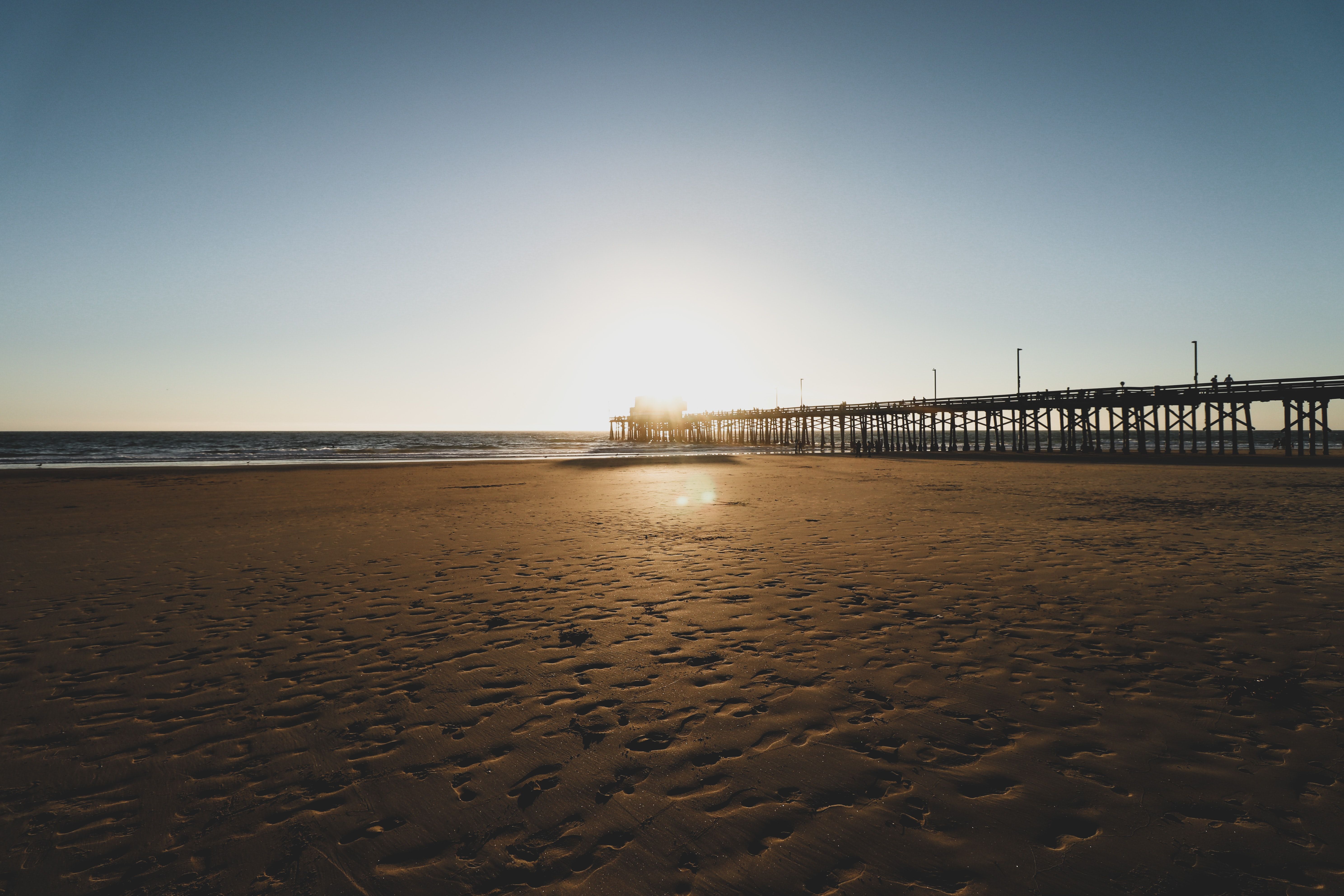 The Sun Setting on the Newport Beach Pier