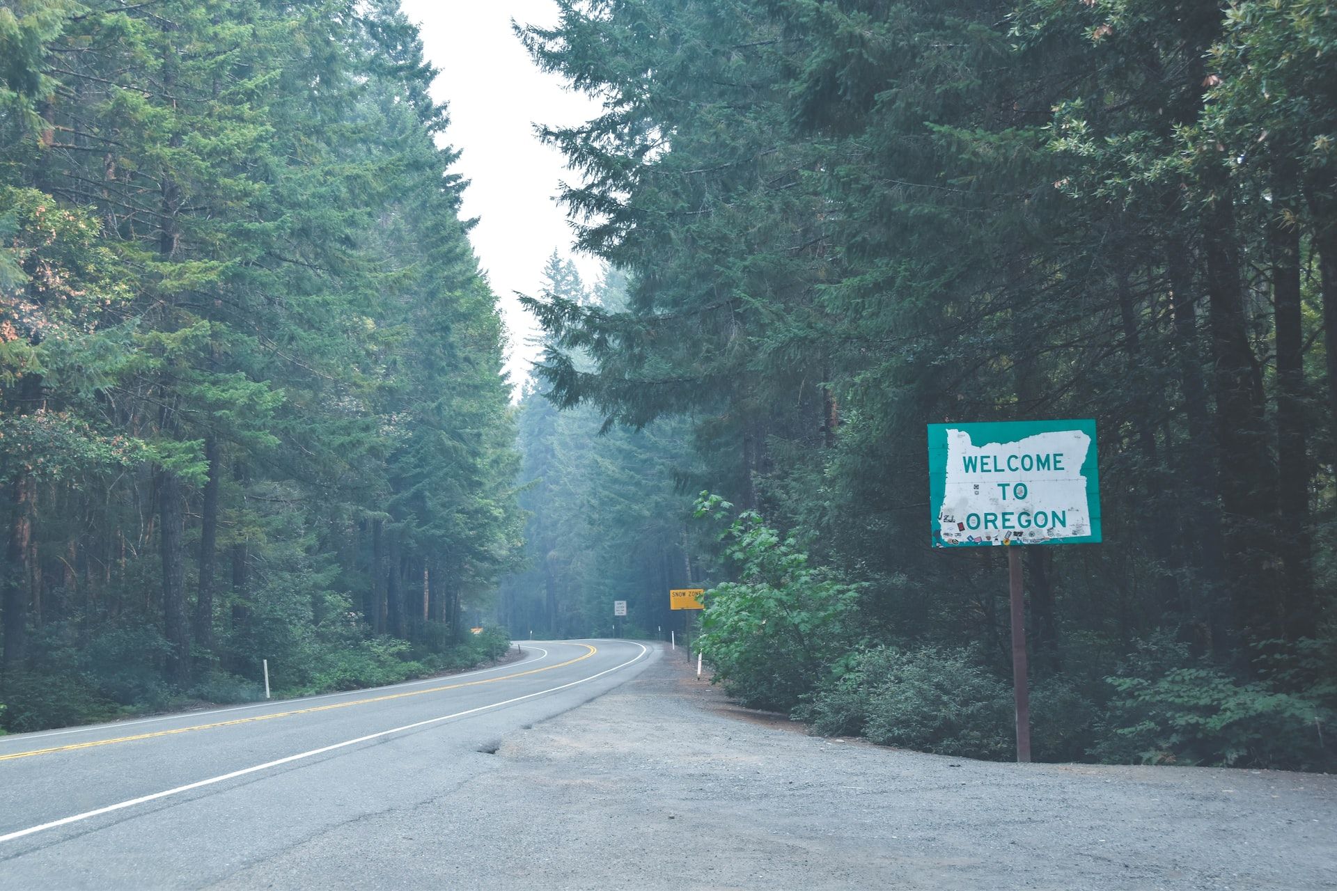 Oregon road sign