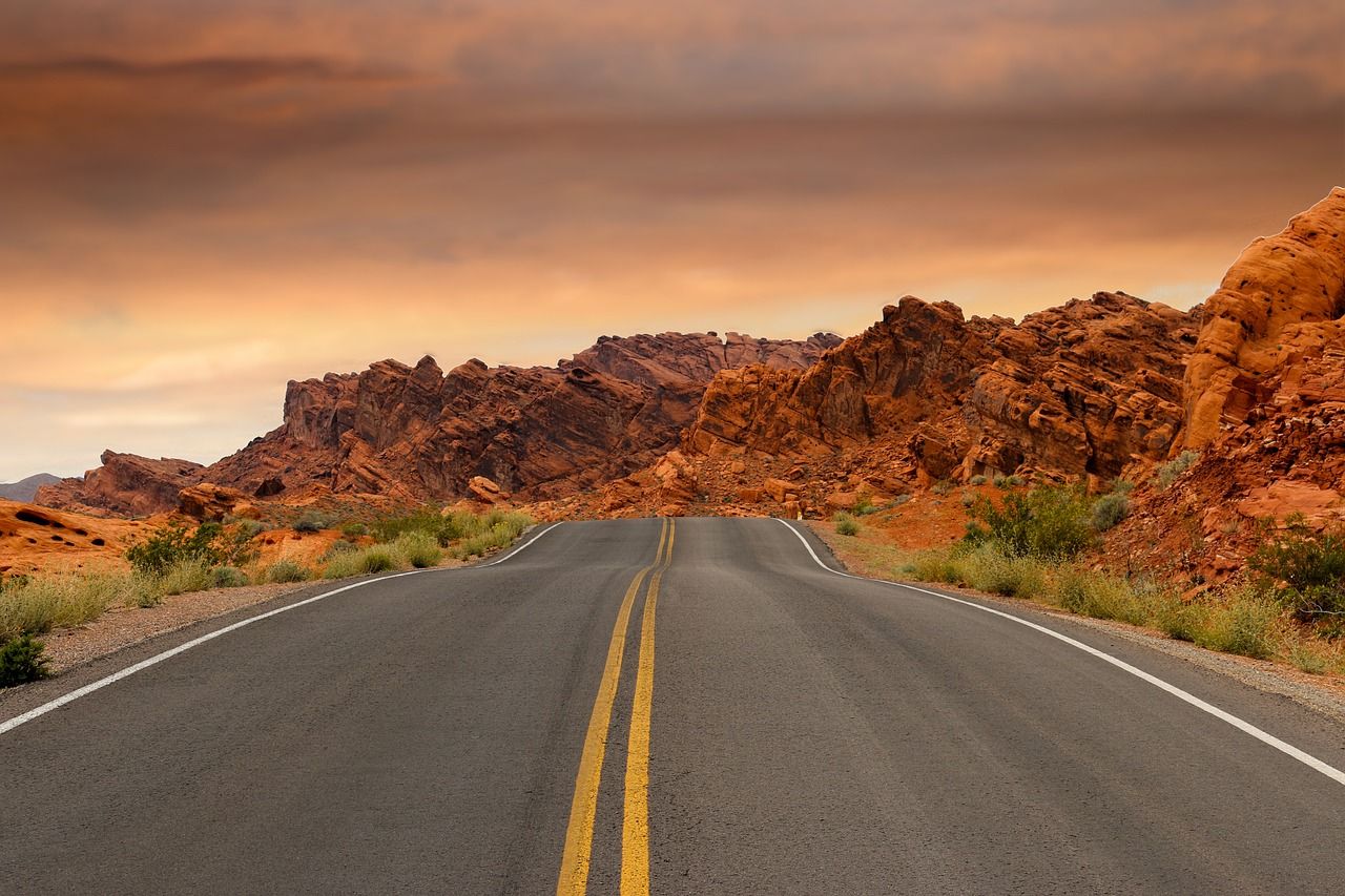 Road In The Sandstone Desert