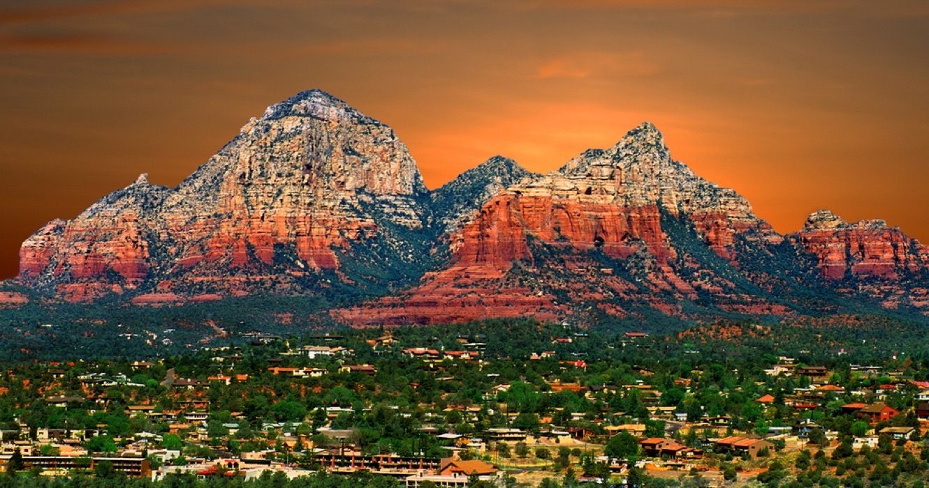 Beautiful view of Sedona Town, Arizona, USA