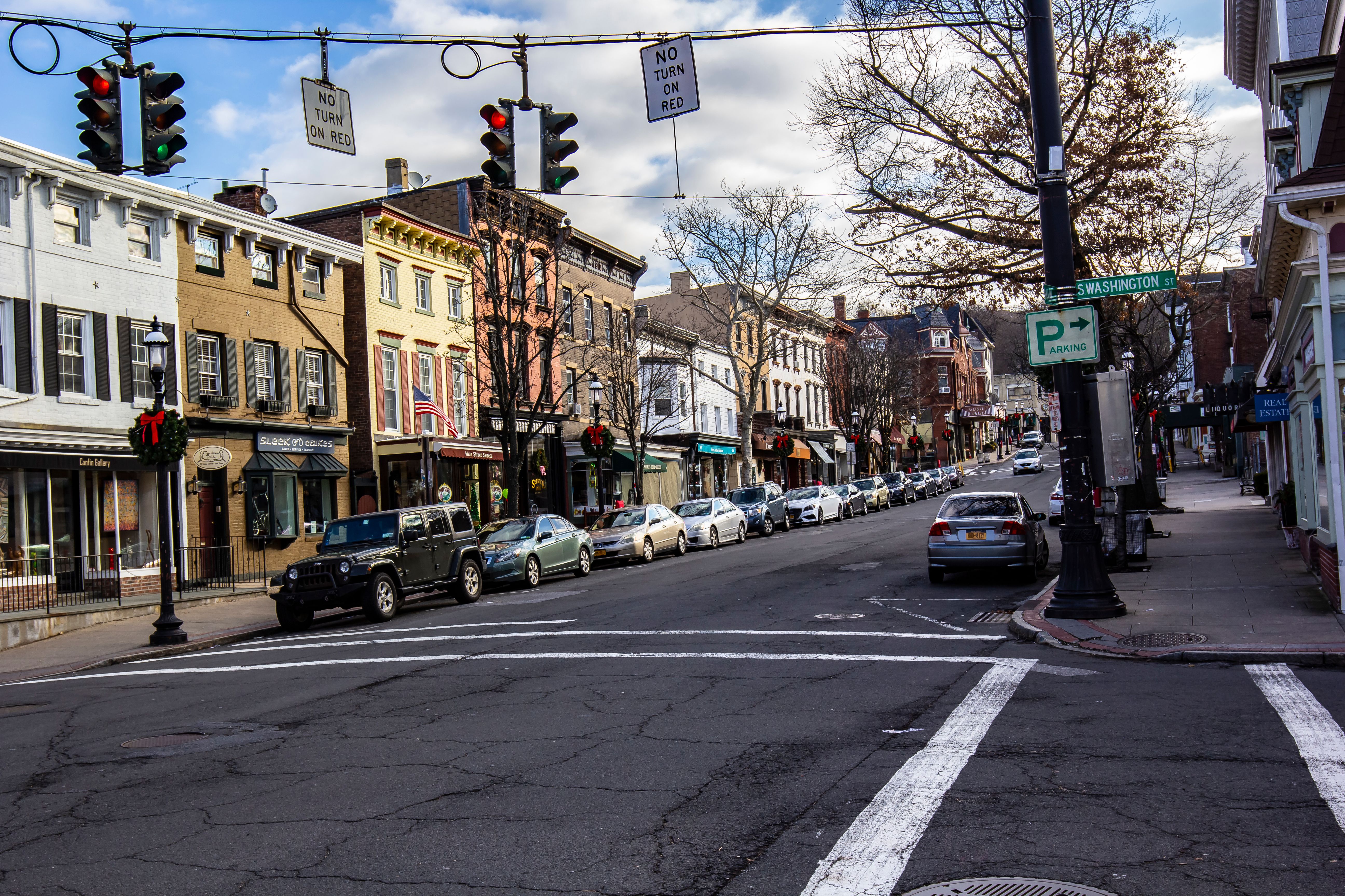 Beautiful View of Downtown Tarrytown, New York