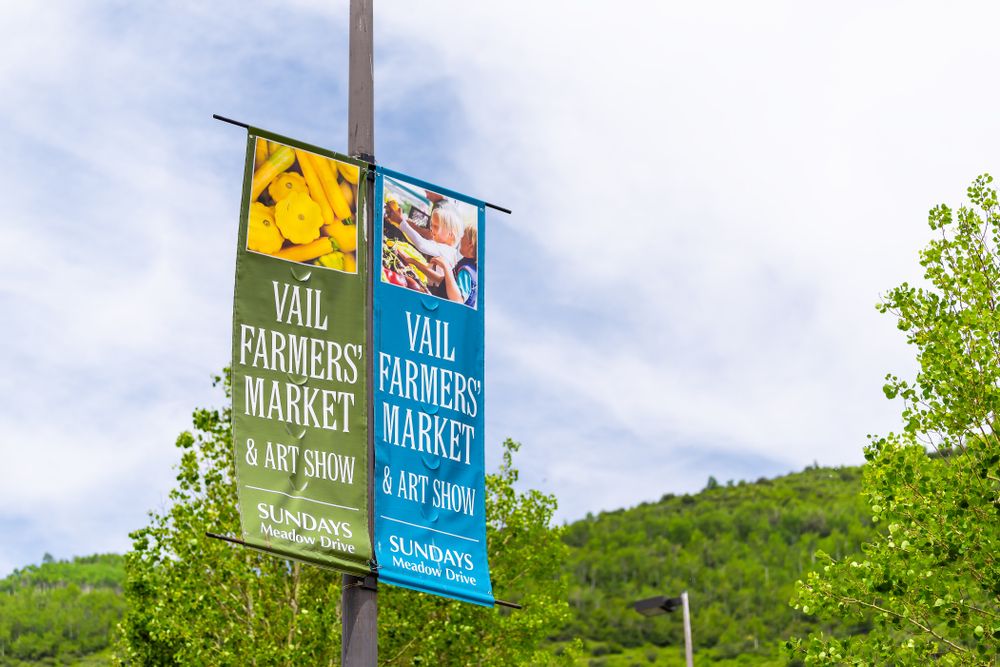 Vail Farmers Market signage