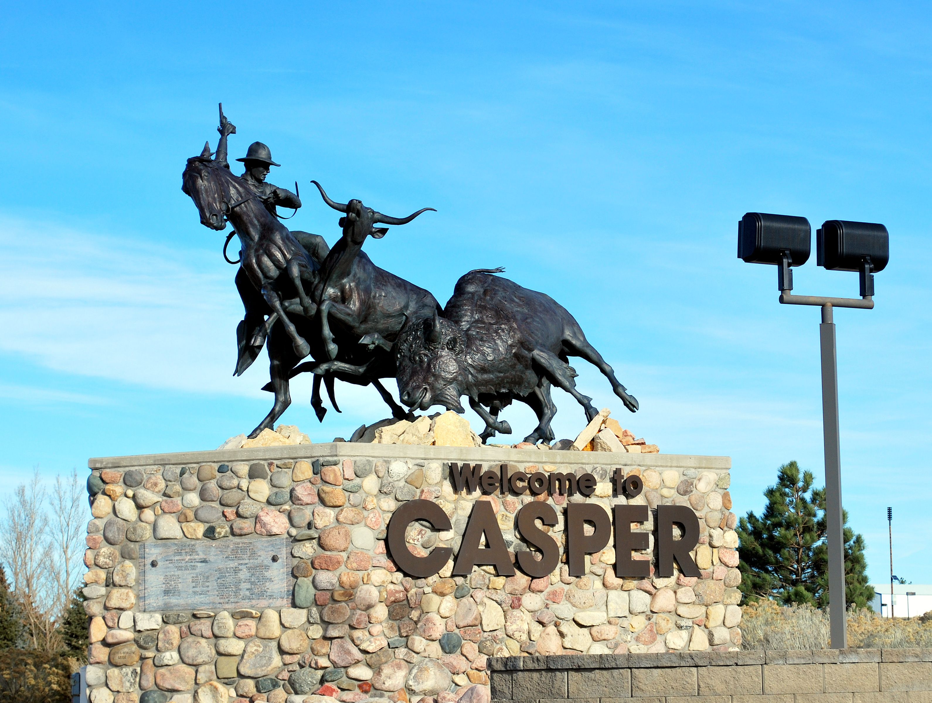 Welcome To Casper Statue