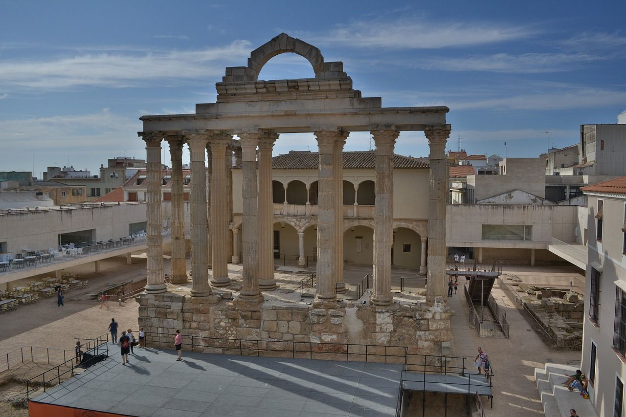 Temple Of Diana In Mérida Spain