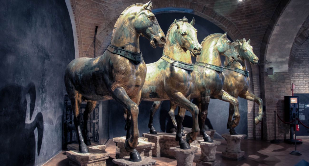 The horses of St. Mark's Basilica in Venice