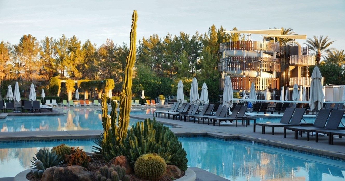The luxury hotel Hyatt Regency Scottsdale Resort and Spa at Gayney Ranch, Scottsdale, Arizona