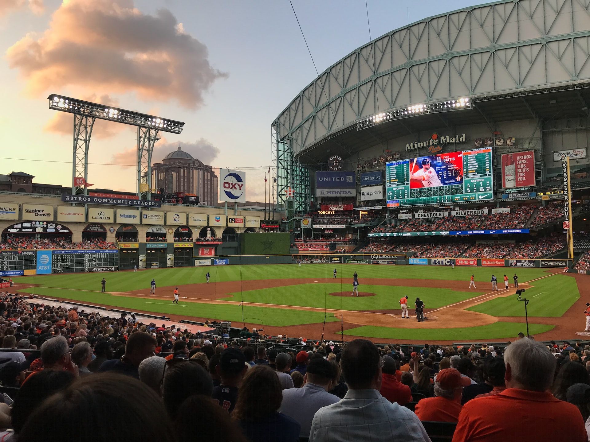 A game at Minute Maid Park