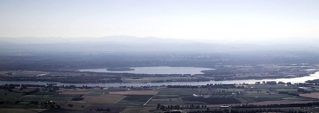 Vancouver Lake aerial view