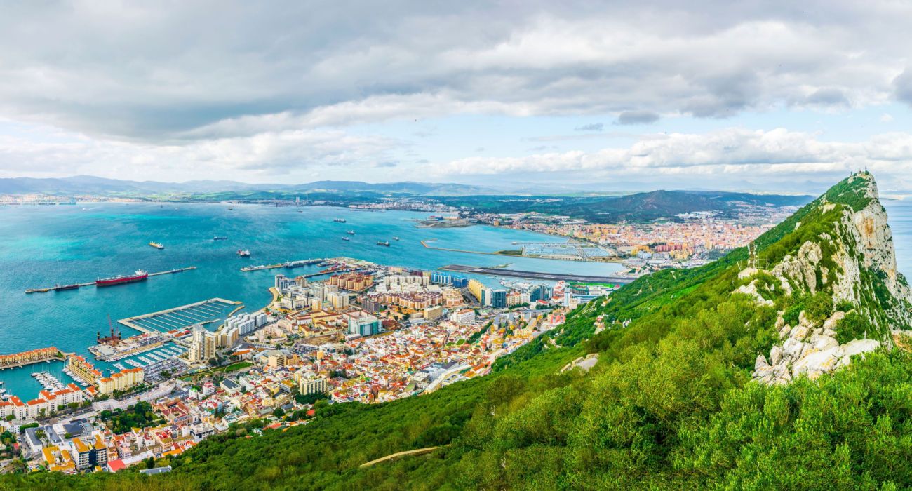 Vue sur Gibraltar et Algésiras