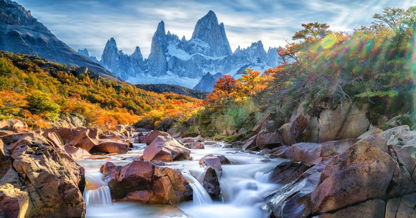 Wonderful view of Fitz Roy mountain, Patagonia, El Chalten - Argentina