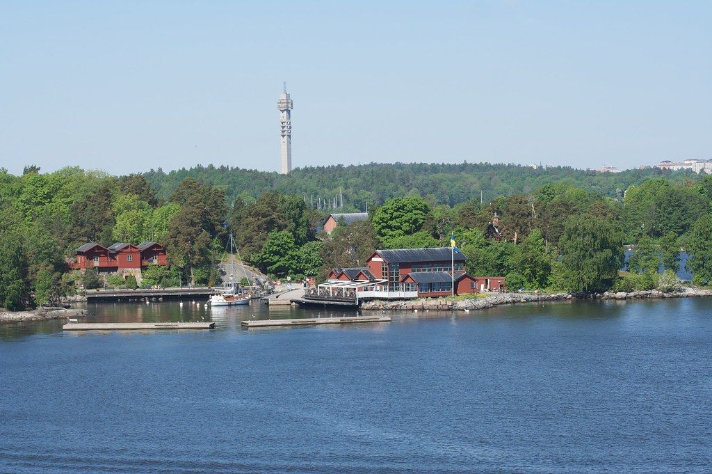 Baltic Sea View Of Fjäderholmarna Island In Sweden