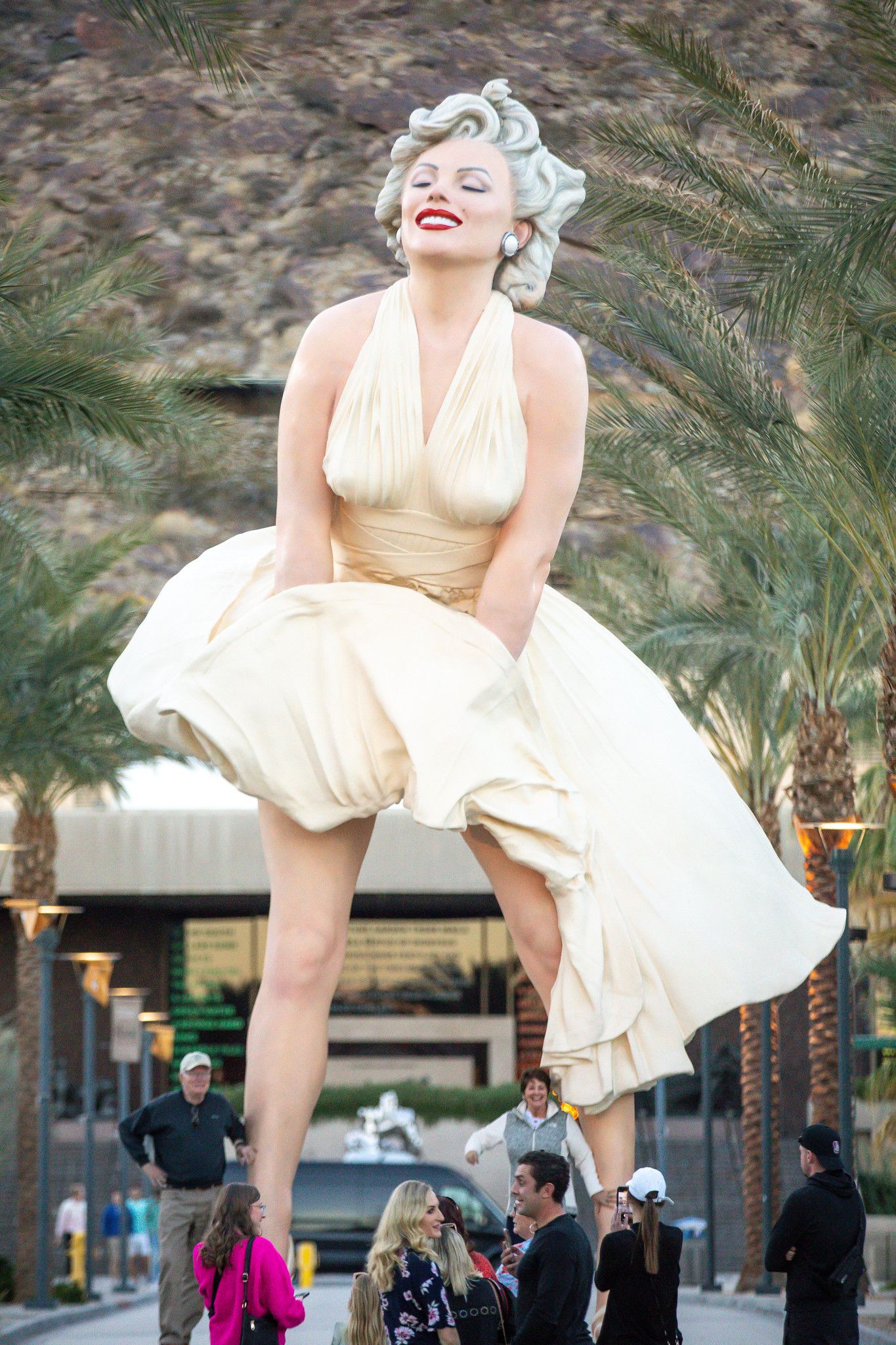 The Marilyn Monroe Giant Sculpture At Palm Springs.