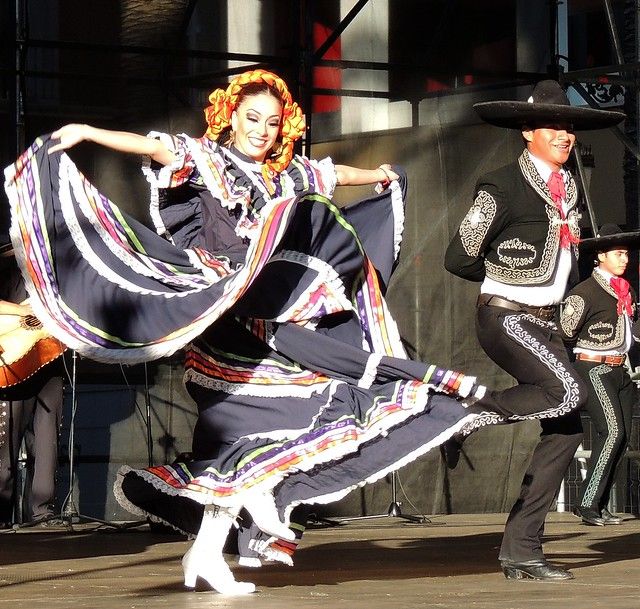 Dancers in a Mexican festival