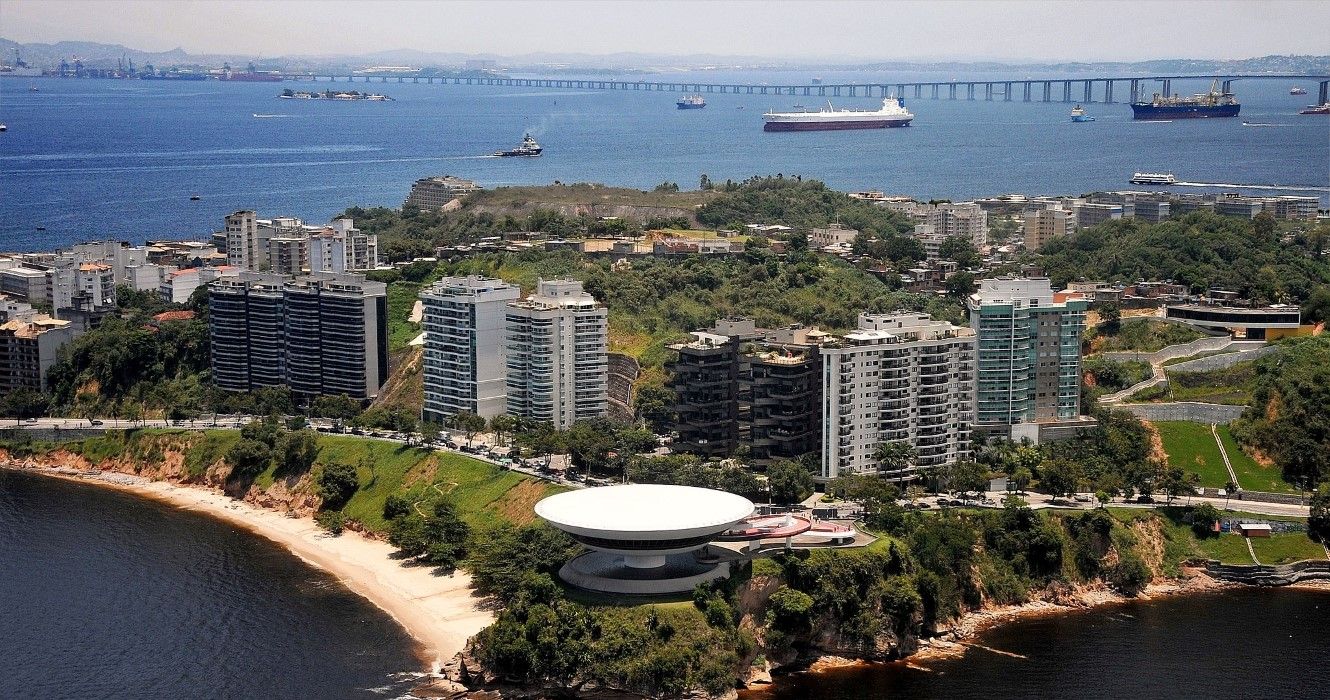 Aerial view of Niterói, Brazil
