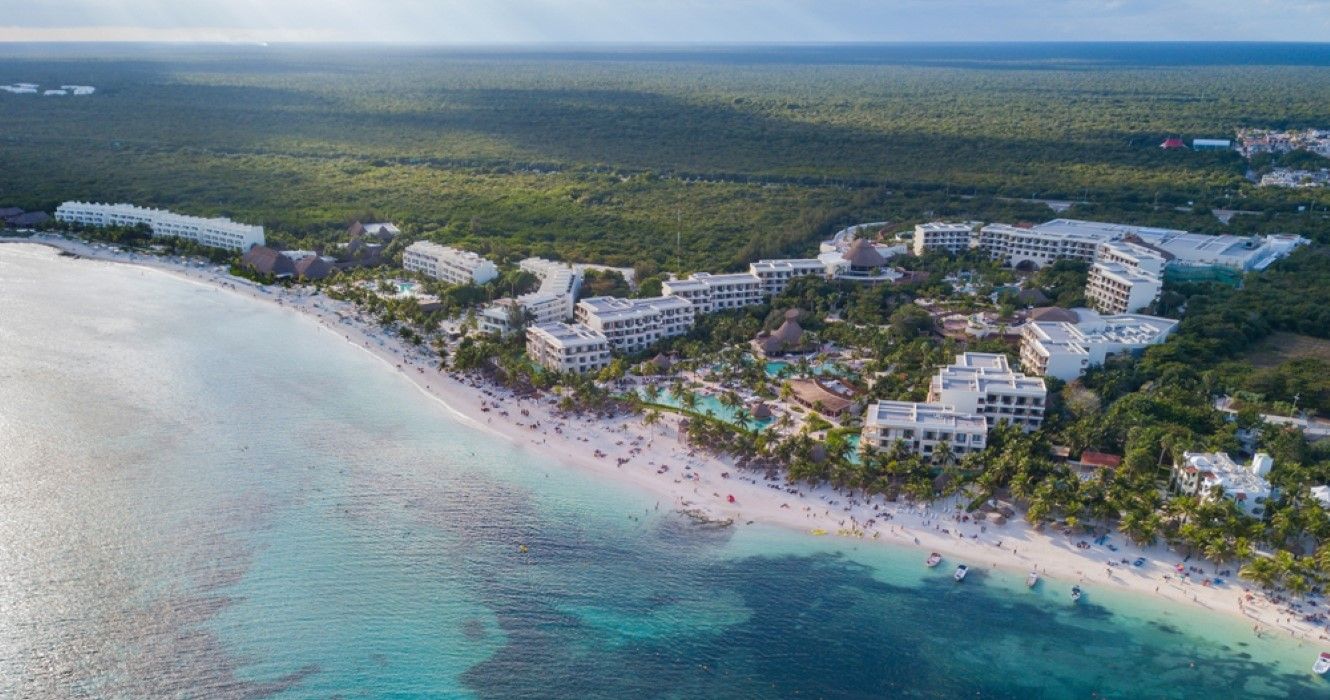 Akumal bay Caribbean beach in Riviera Maya, Mexico