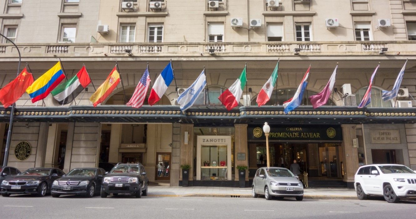 Alvear Palace Hotel entrance in Buenos Aires, Argentina