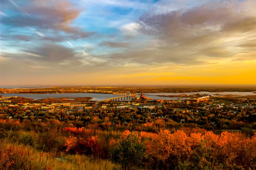 Fall colors in Lake Superior's Port City, Duluth