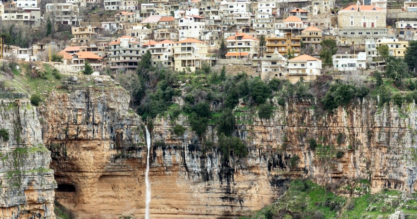 Bqerqacha village in Bsharri region, Lebanon
