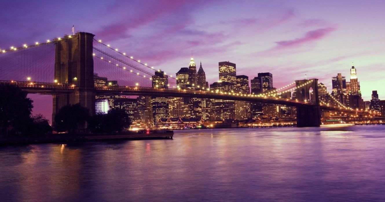 Brooklyn Bridge at night, New York City