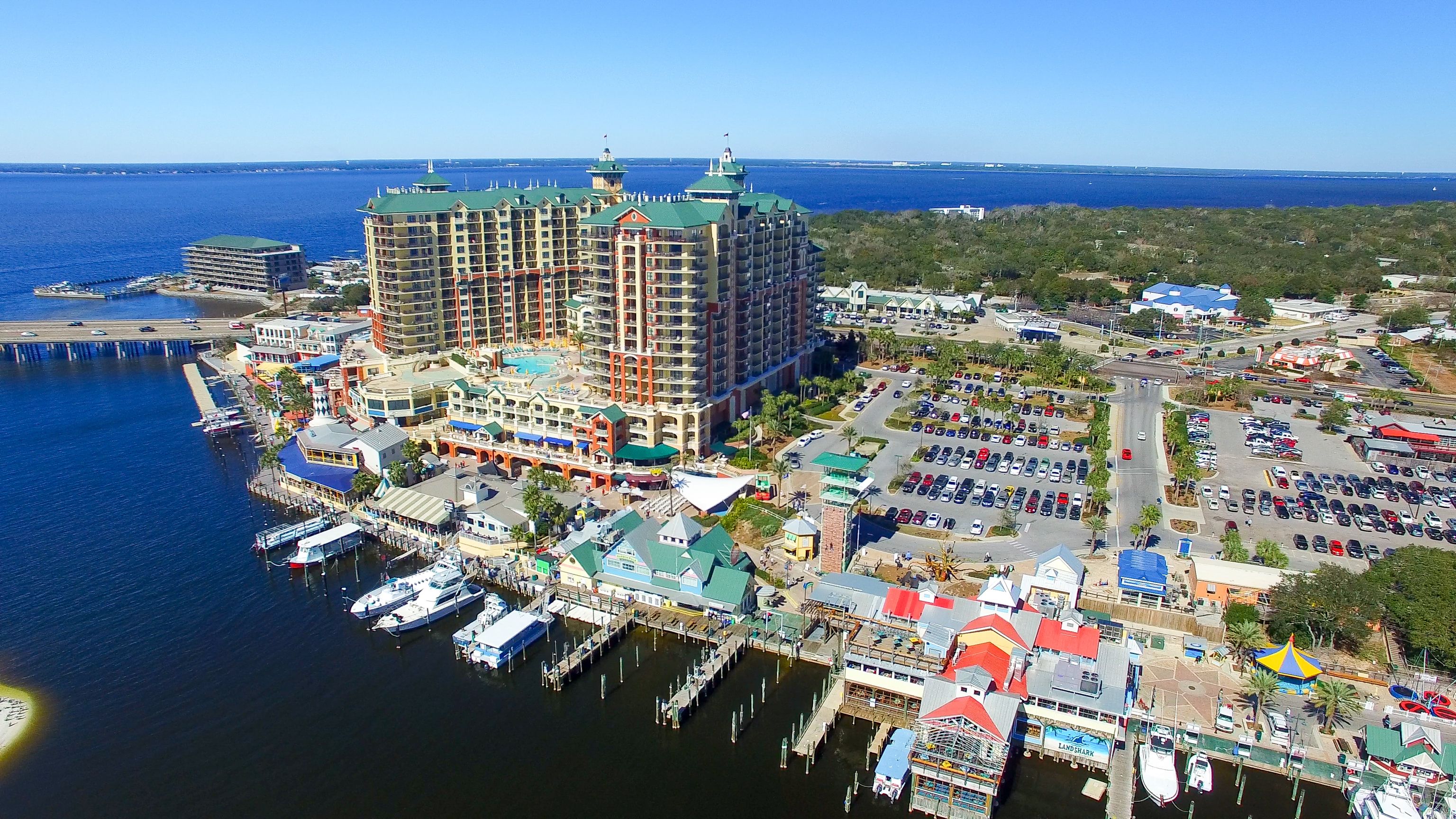 Destin, Florida coastline aerial view