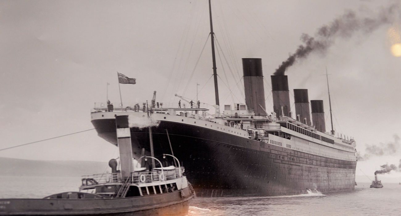 Documental picture of Titanic in the Titanic Belfast