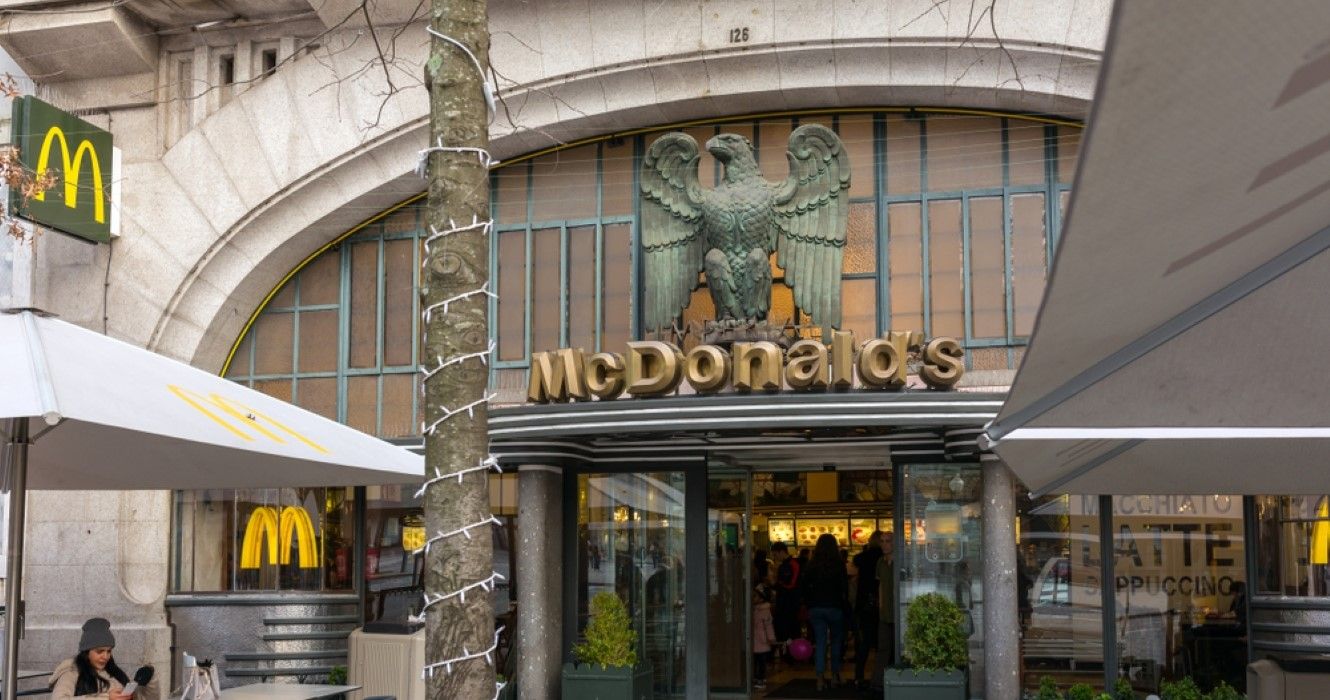 Famous McDonald's Imperial restaurant in Porto, Portugal