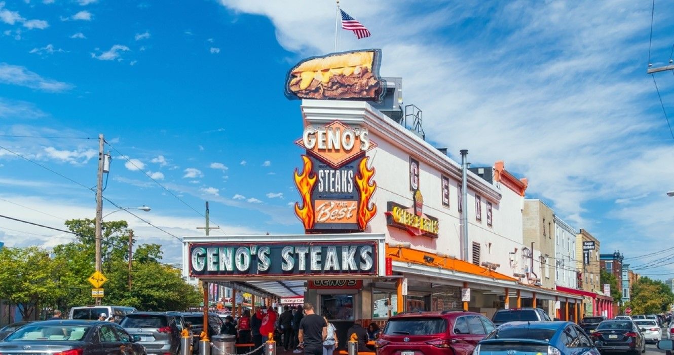 Geno's Steaks in downtown Philadelphia, Pennsylvania