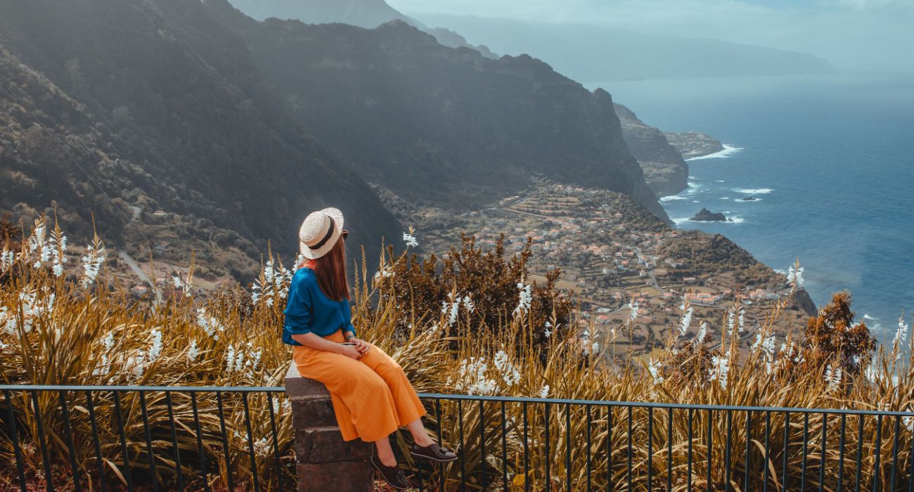 Golden views on tropical island, Madeira Portugal