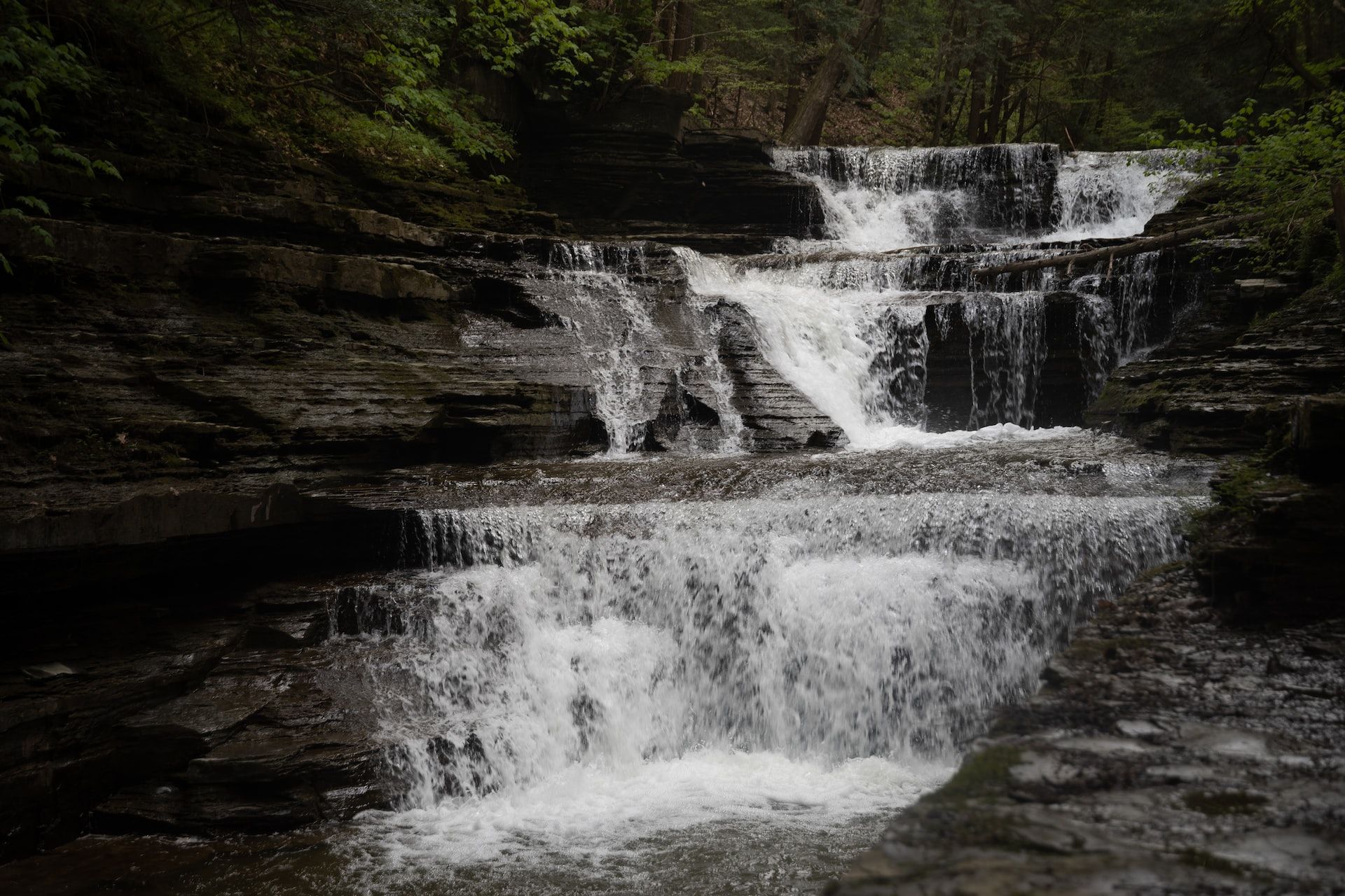 Waterfall near lower buttermilk falls