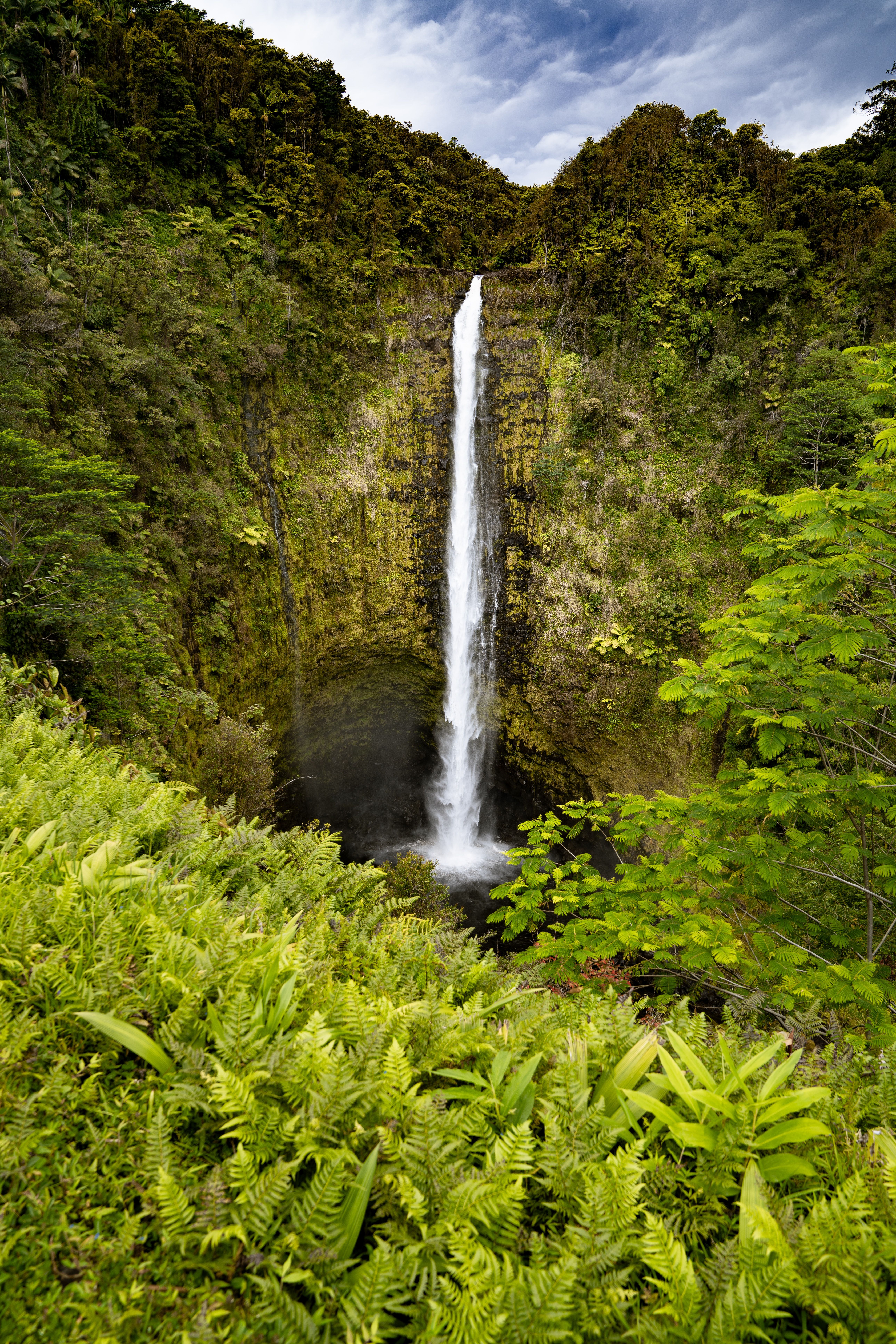 Cachoeira no Akaka Falls State Park, no Havaí