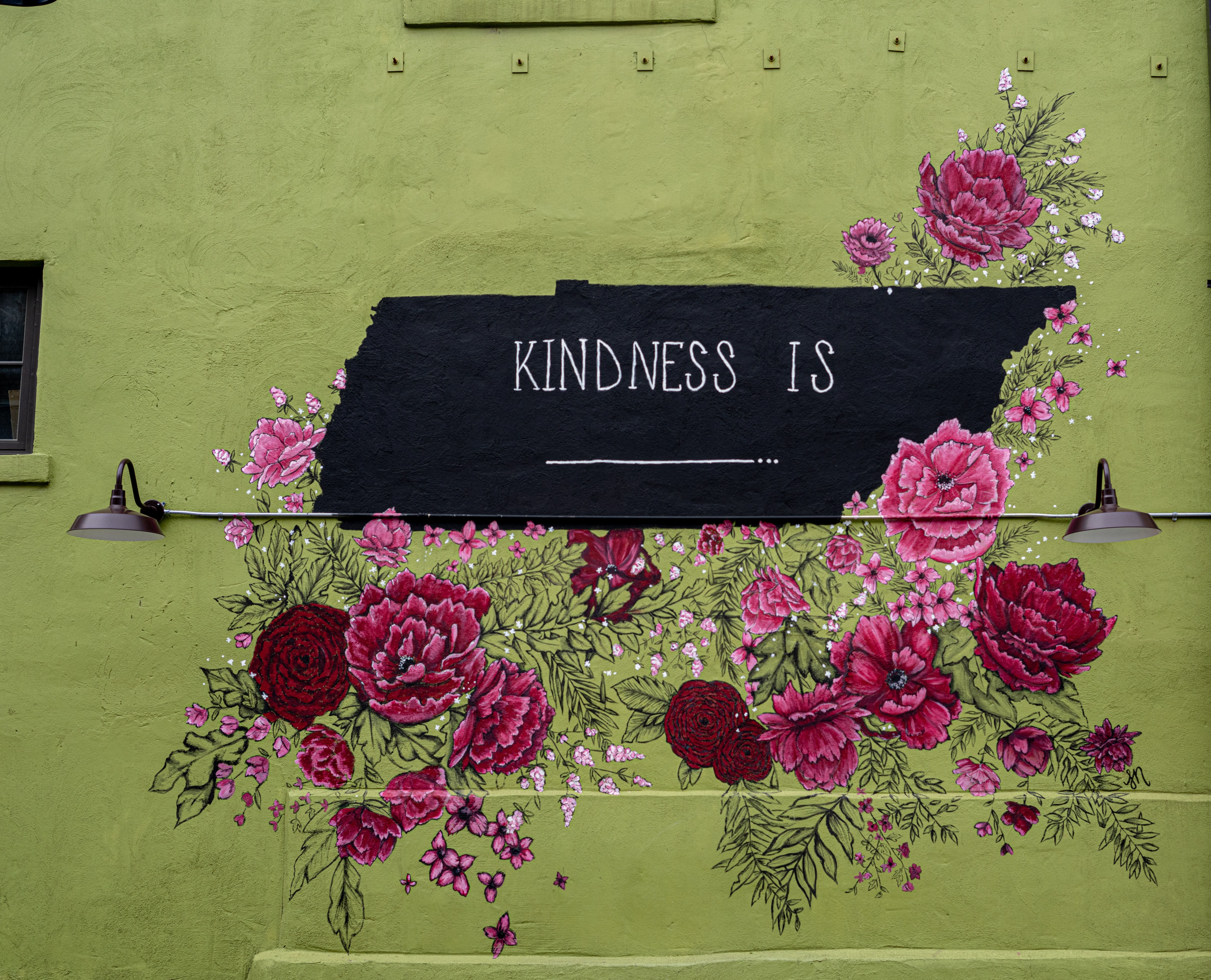 Kindness Is Mural in Germantown, Nashville