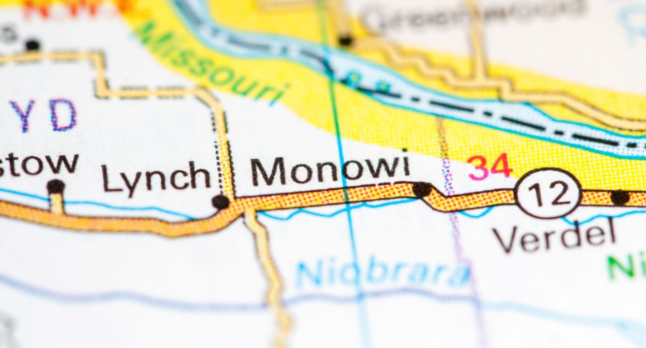Map of Monowi, Nebraska