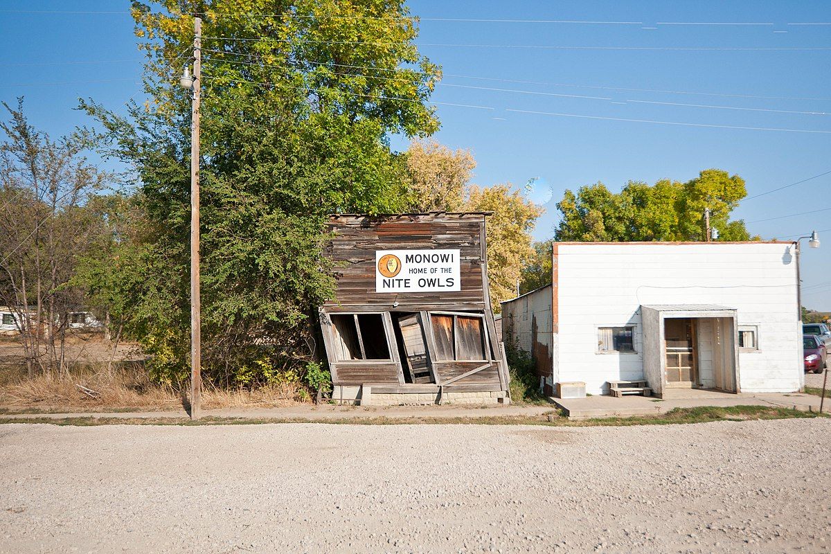 Monowi Ghost Town in Nebraska