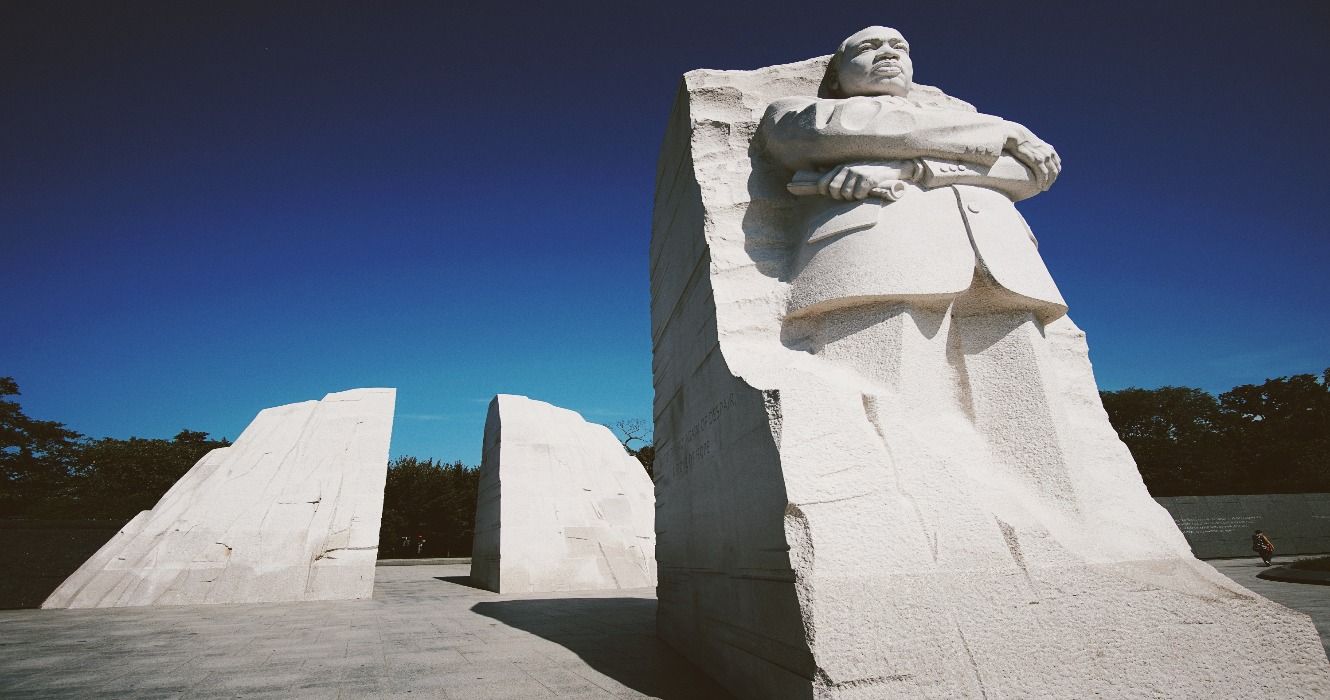 The imposing Martin Luther King Jr. Memorial in Washington D.C 