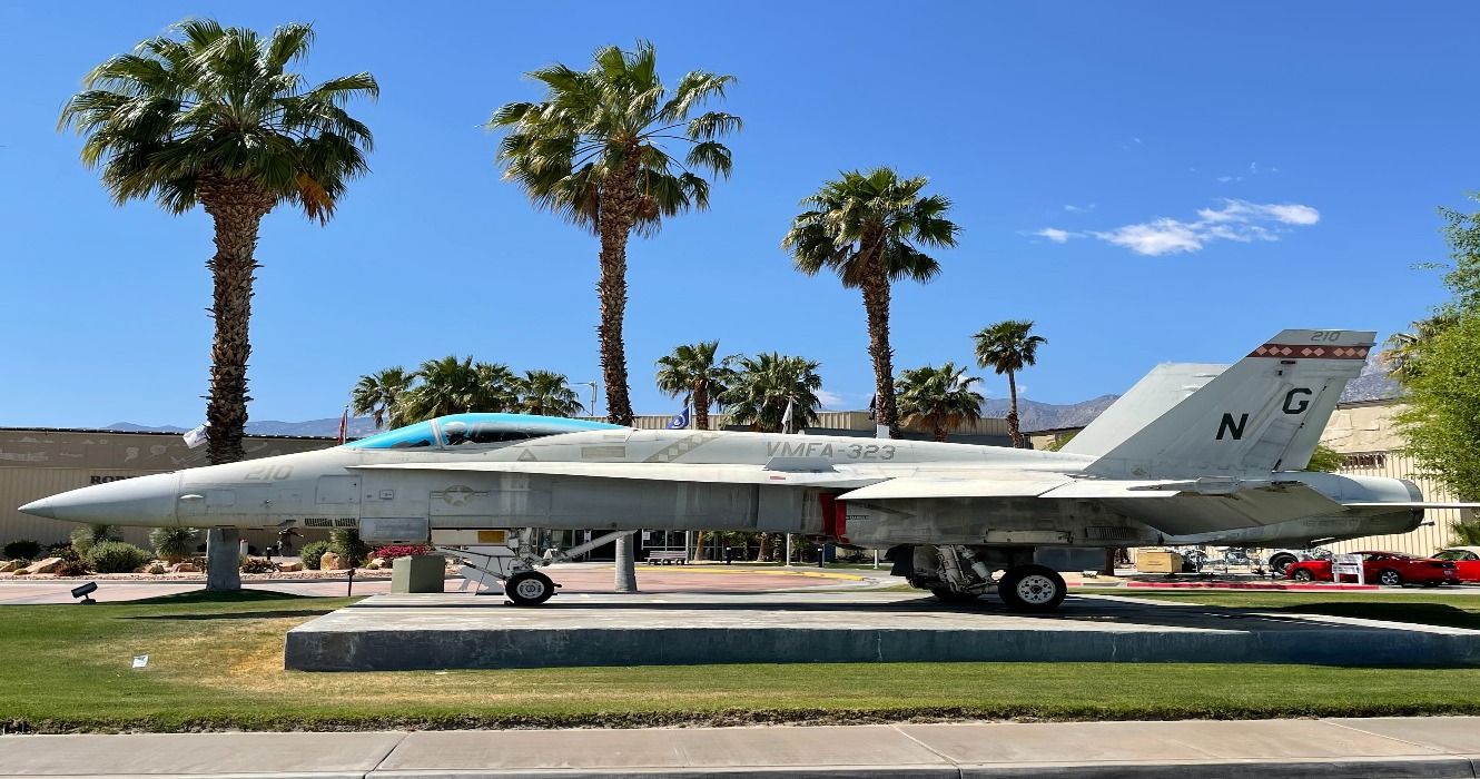 One of several US military aircraft at the Palm Springs Air Museum