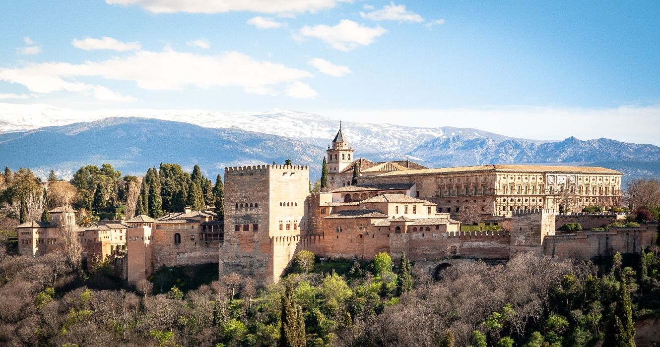Alhambra palace in spring, Granada, Spain