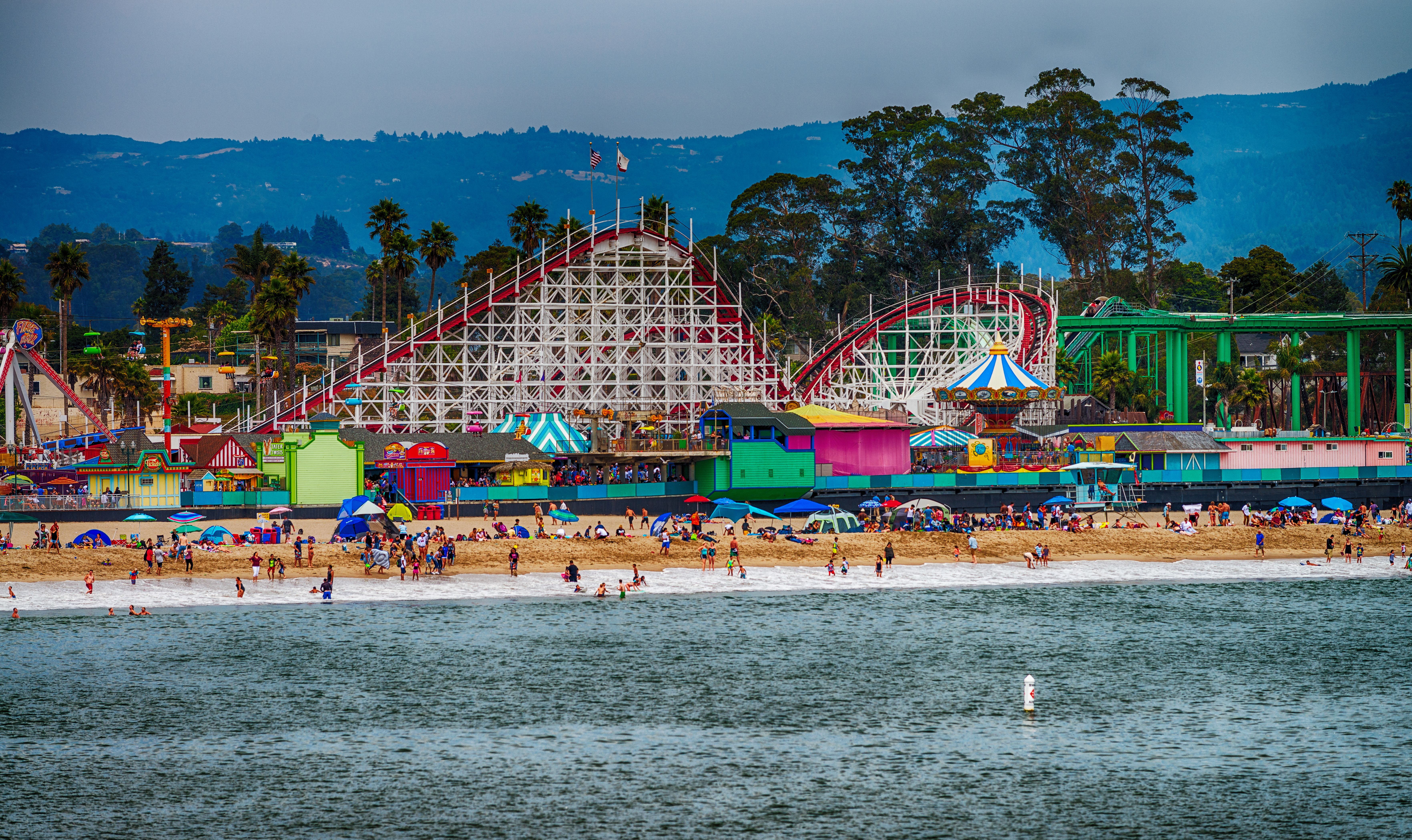 Roller Coaster at Santa Cruz Beach Boardwalk