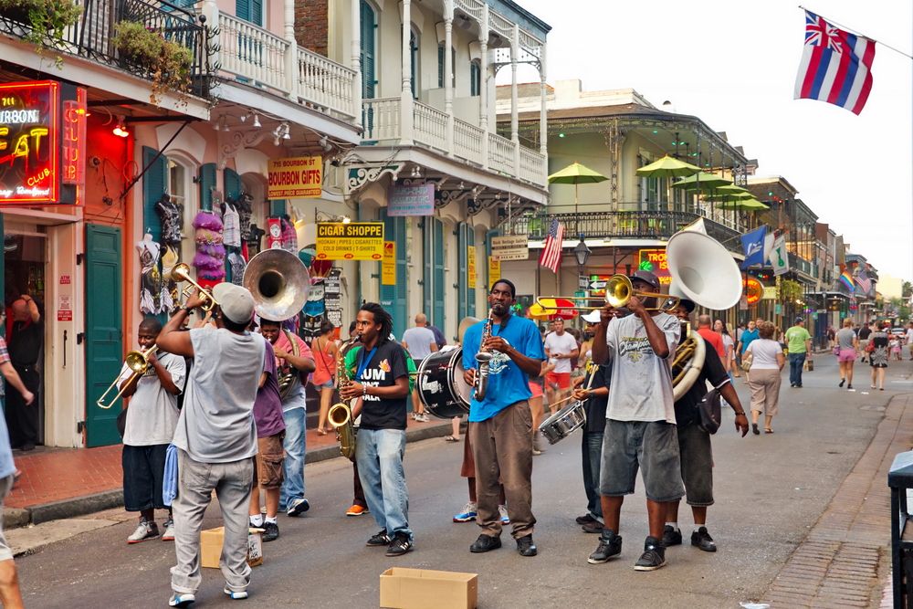 Music parade in New Orleans