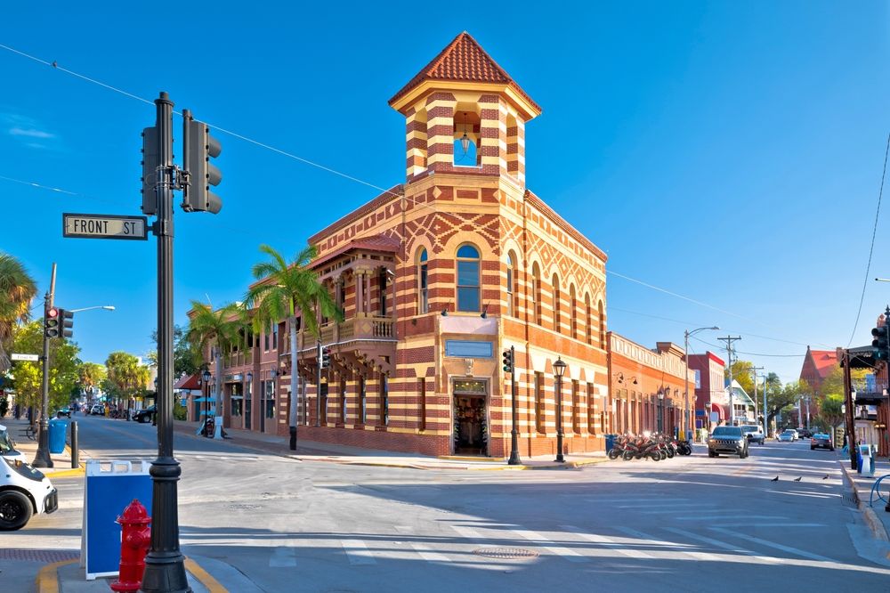 Key West's famous Duval street, South Florida Keys